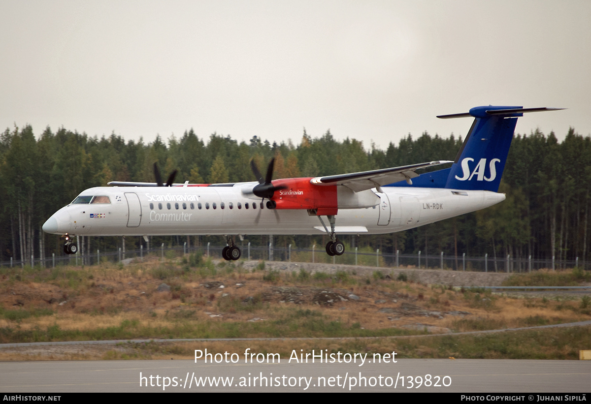 Aircraft Photo of LN-RDK | Bombardier DHC-8-402 Dash 8 | Scandinavian Commuter - SAS | AirHistory.net #139820