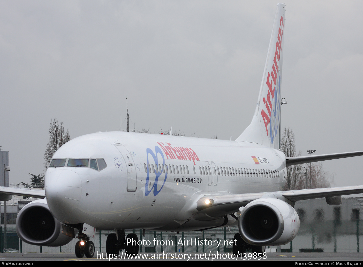 Aircraft Photo of EC-JBK | Boeing 737-85P | Air Europa | AirHistory.net #139858