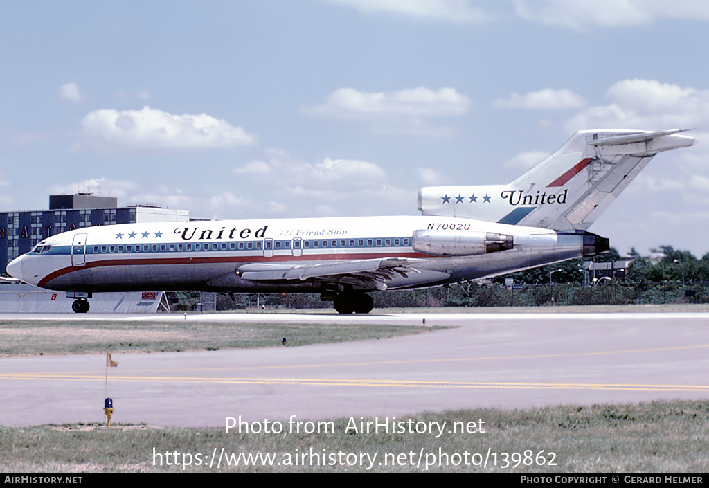 Aircraft Photo of N7002U | Boeing 727-22 | United Airlines | AirHistory.net #139862