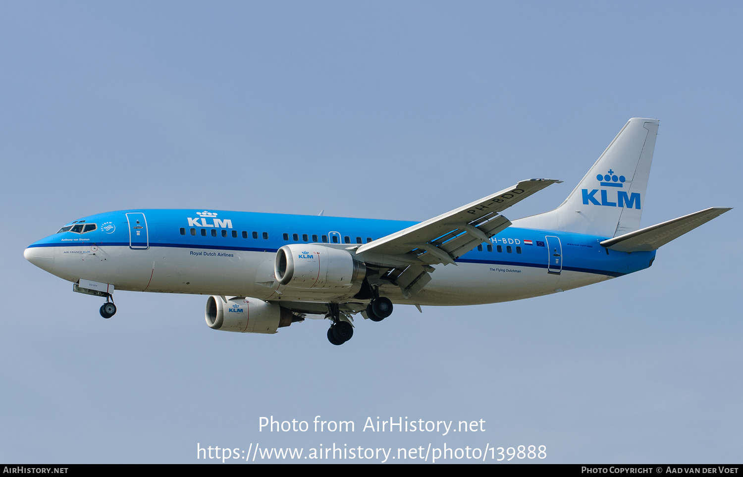 Aircraft Photo of PH-BDD | Boeing 737-306 | KLM - Royal Dutch Airlines | AirHistory.net #139888