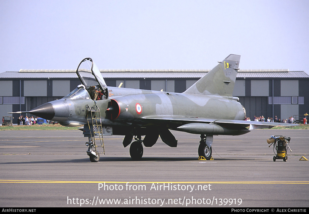 Aircraft Photo of 517 | Dassault Mirage IIIE | France - Air Force | AirHistory.net #139919