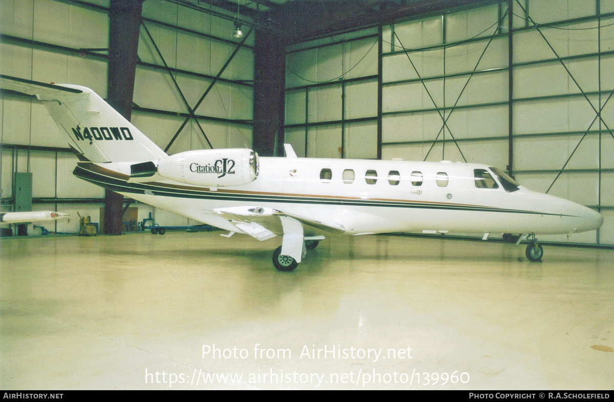 Aircraft Photo of N400WD | Cessna 525A CitationJet CJ2 | AirHistory.net #139960