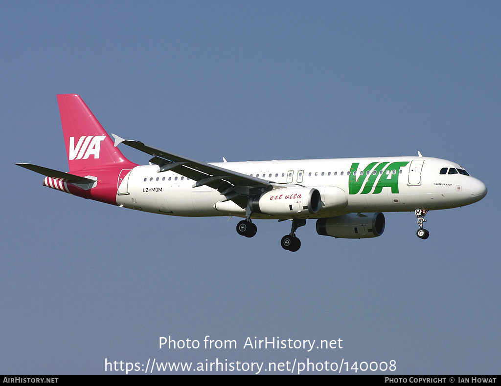 Aircraft Photo of LZ-MDM | Airbus A320-232 | VIA - Air VIA Bulgarian Airways | AirHistory.net #140008