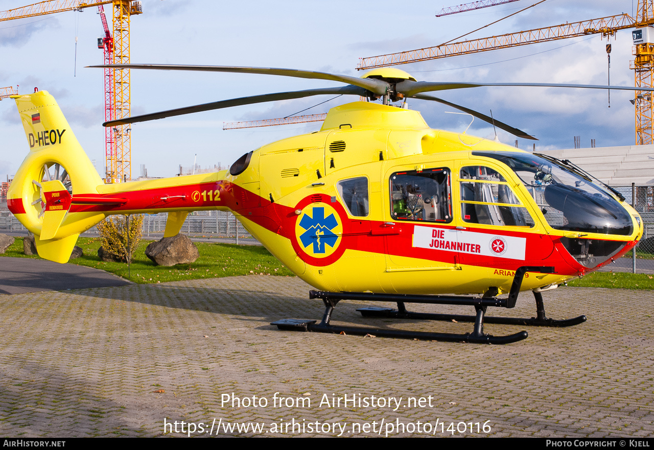 Aircraft Photo of D-HEOY | Eurocopter EC-135T-1 | Johanniter Luftrettung | AirHistory.net #140116