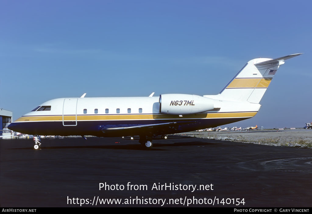 Aircraft Photo of N637ML | Canadair Challenger 600 (CL-600-1A11) | AirHistory.net #140154