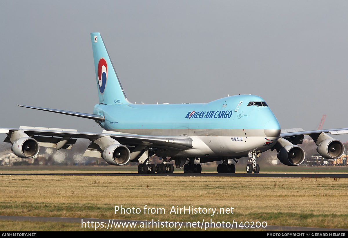 Aircraft Photo of HL7499 | Boeing 747-4B5F/ER/SCD | Korean Air Cargo | AirHistory.net #140200