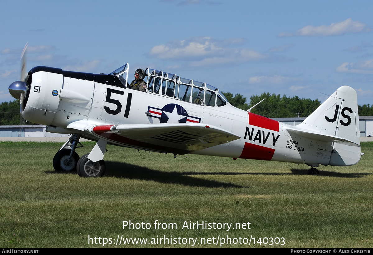 Aircraft Photo of N8994 / 66-2814 | North American AT-16 Harvard IIB | USA - Navy | AirHistory.net #140303