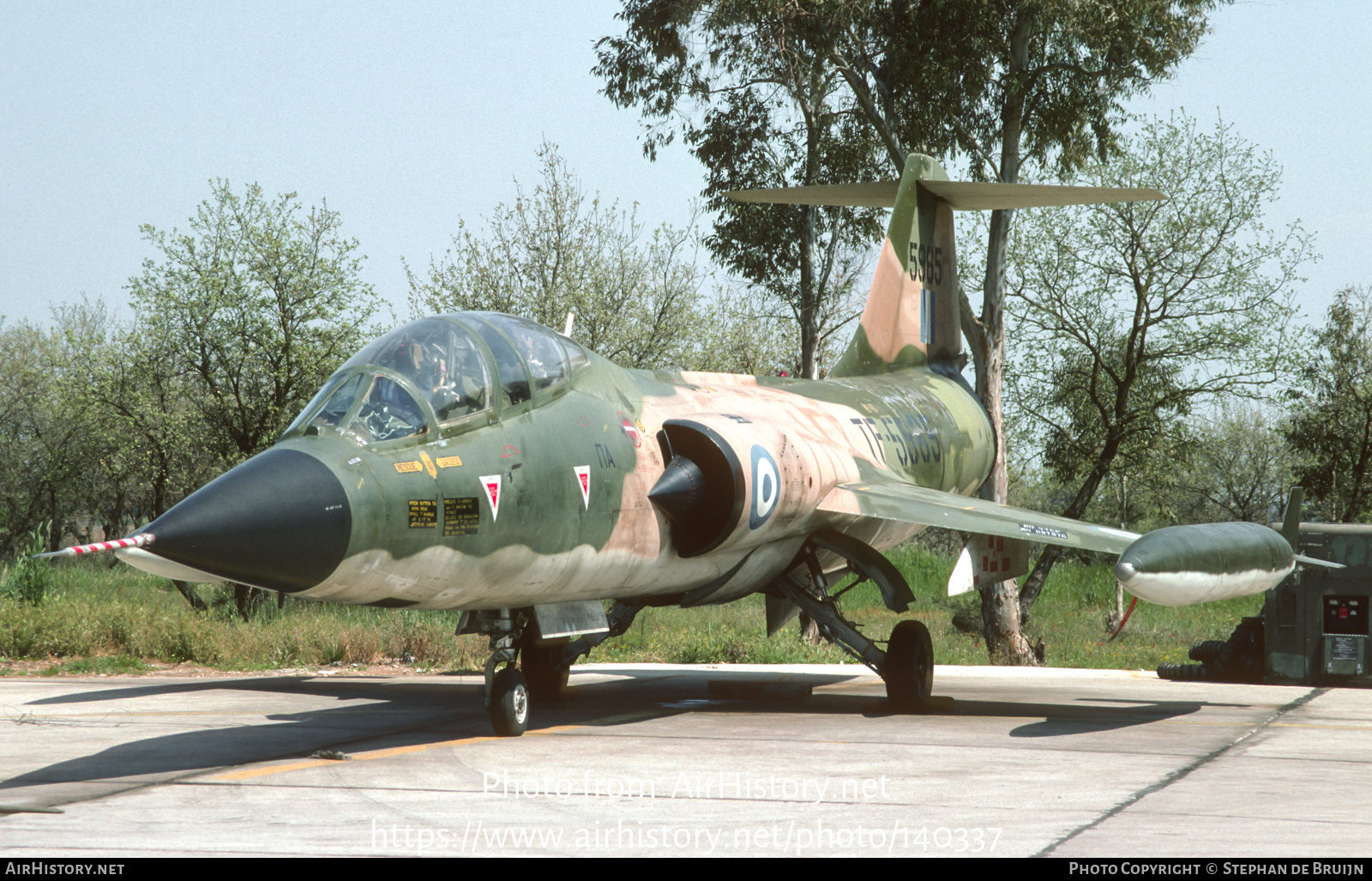 Aircraft Photo of 5965 | Lockheed TF-104G Starfighter | Greece - Air Force | AirHistory.net #140337