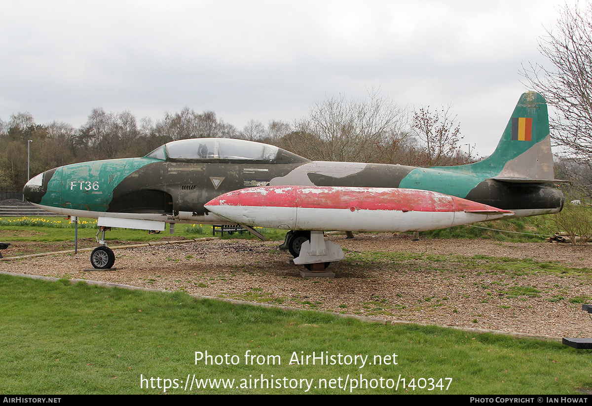 Aircraft Photo of FT36 | Lockheed T-33A | Belgium - Air Force | AirHistory.net #140347