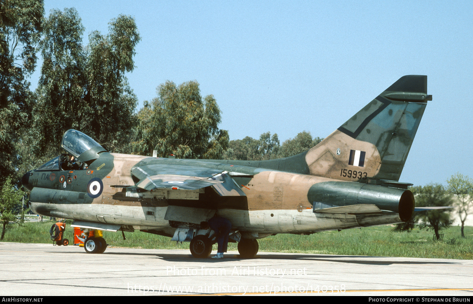 Aircraft Photo of 159933 | Vought A-7H Corsair II | Greece - Air Force | AirHistory.net #140358