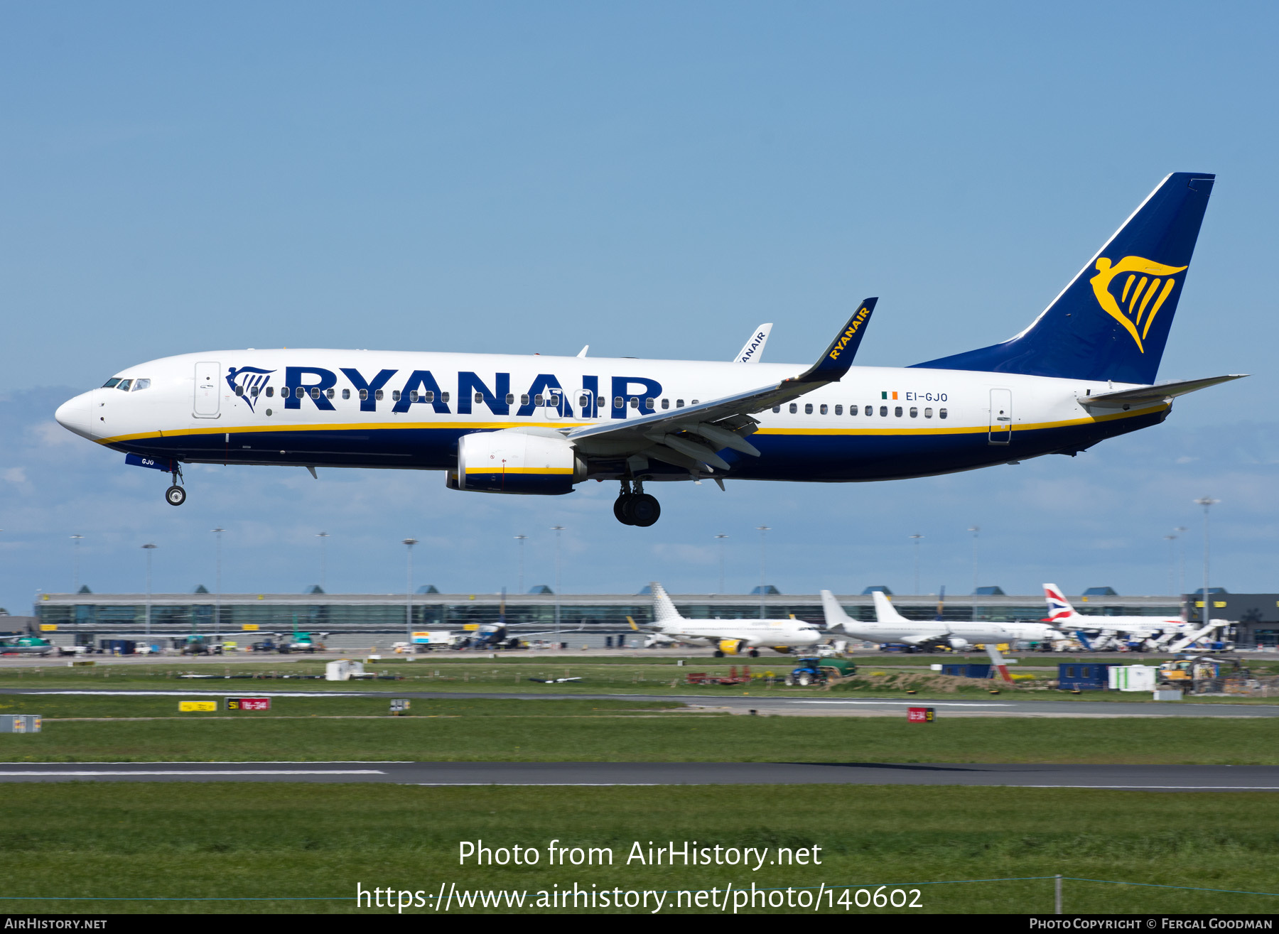 Aircraft Photo of EI-GJO | Boeing 737-800 | Ryanair | AirHistory.net #140602