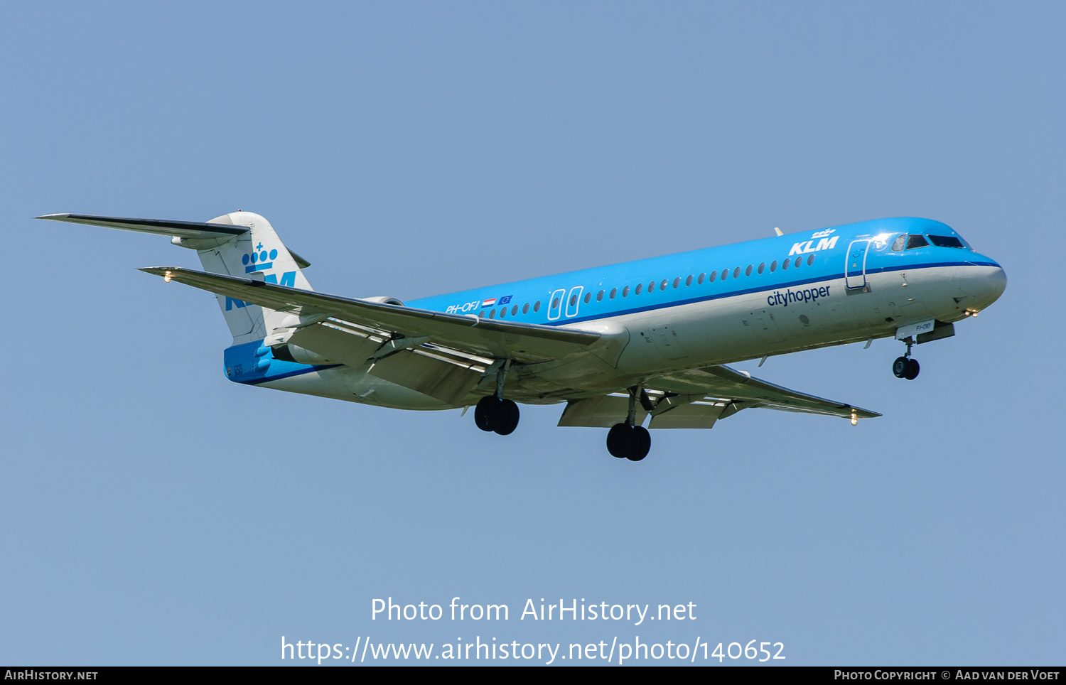 Aircraft Photo of PH-OFJ | Fokker 100 (F28-0100) | KLM Cityhopper | AirHistory.net #140652