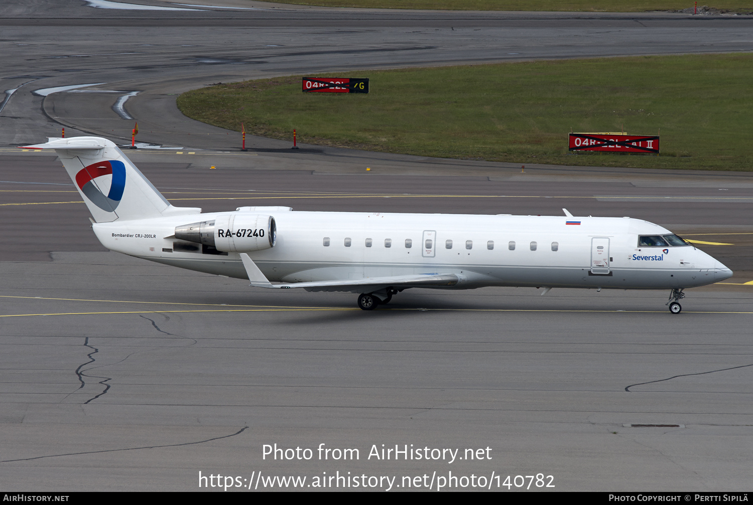 Aircraft Photo of RA-67240 | Bombardier CRJ-200LR (CL-600-2B19) | Severstal Avia | AirHistory.net #140782