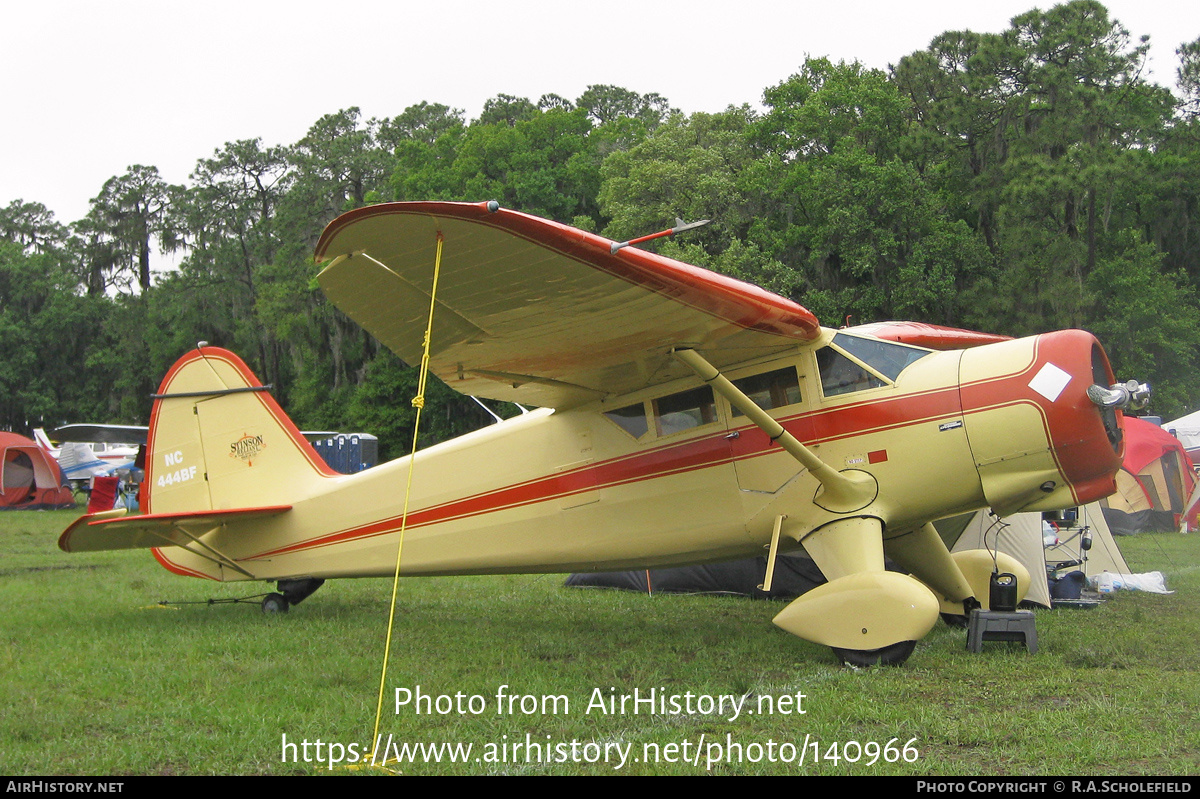 Aircraft Photo of N444BF / NC444BF | Stinson AT-19 Reliant (V-77) | AirHistory.net #140966