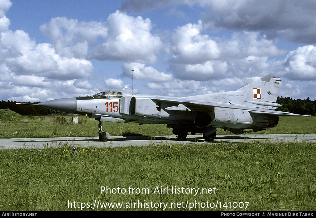 Aircraft Photo of 115 | Mikoyan-Gurevich MiG-23MF | Poland - Air Force | AirHistory.net #141007