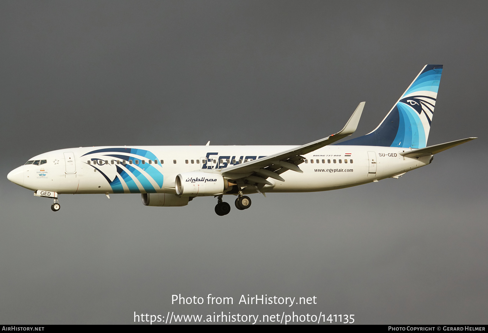 Aircraft Photo of SU-GED | Boeing 737-866 | EgyptAir | AirHistory.net #141135