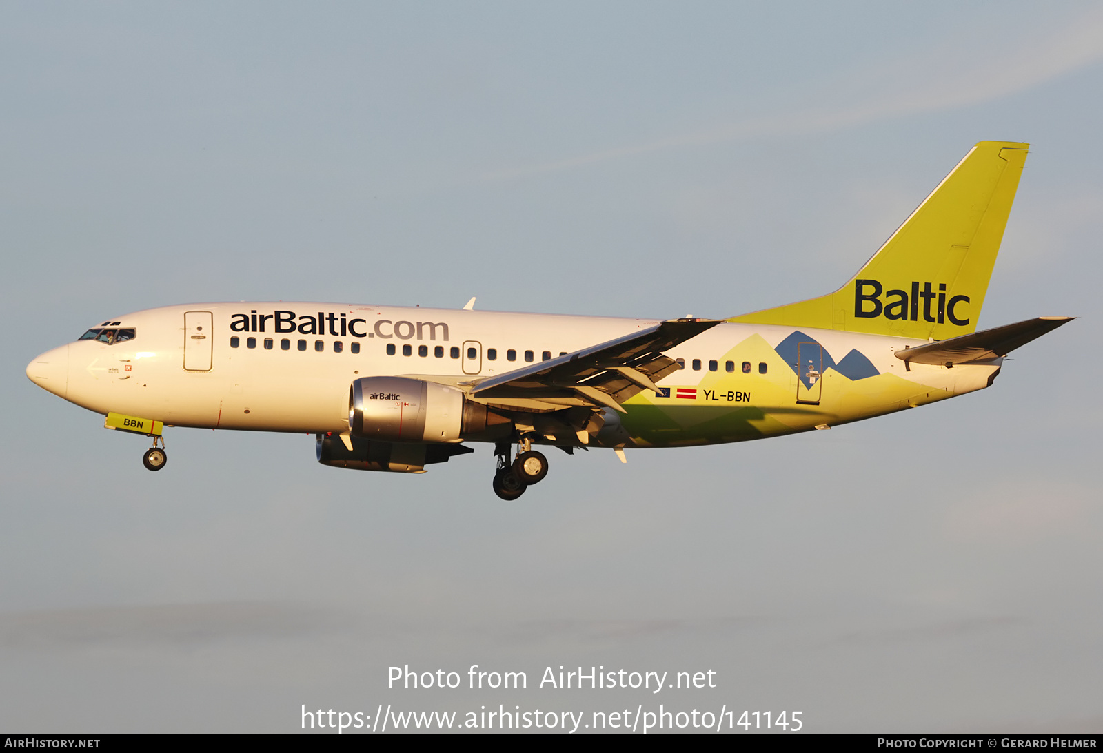 Aircraft Photo of YL-BBN | Boeing 737-522 | AirBaltic | AirHistory.net #141145