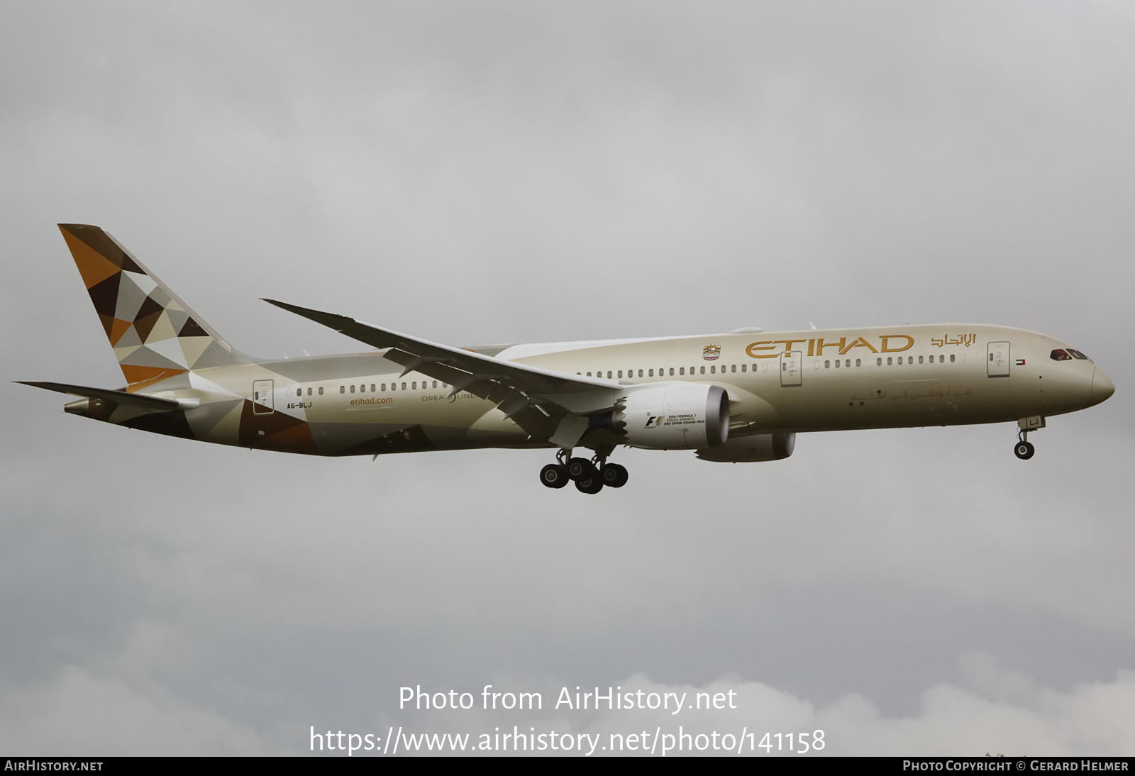 Aircraft Photo of A6-BLJ | Boeing 787-9 Dreamliner | Etihad Airways | AirHistory.net #141158