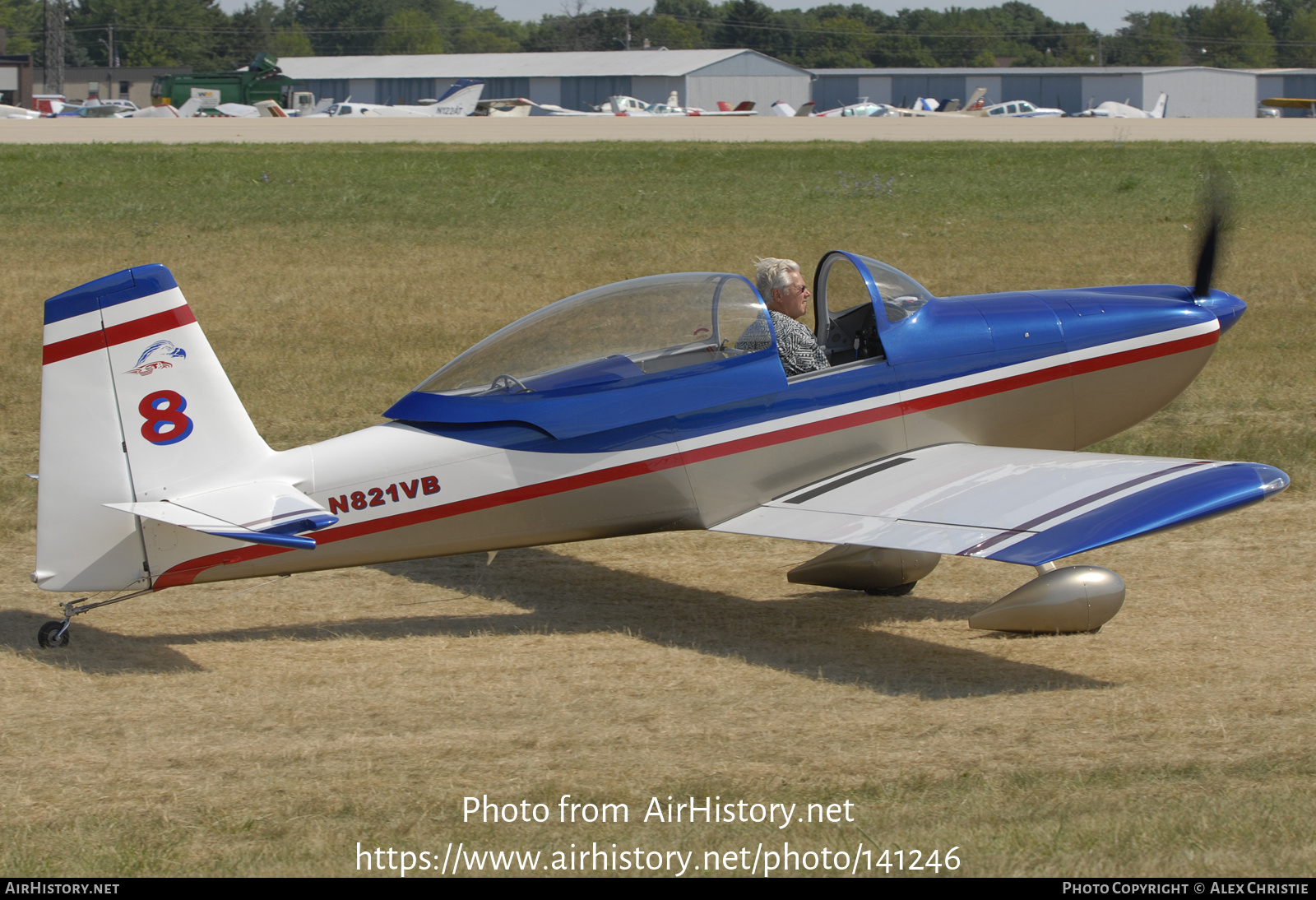 Aircraft Photo of N821VB | Van's RV-8 | AirHistory.net #141246