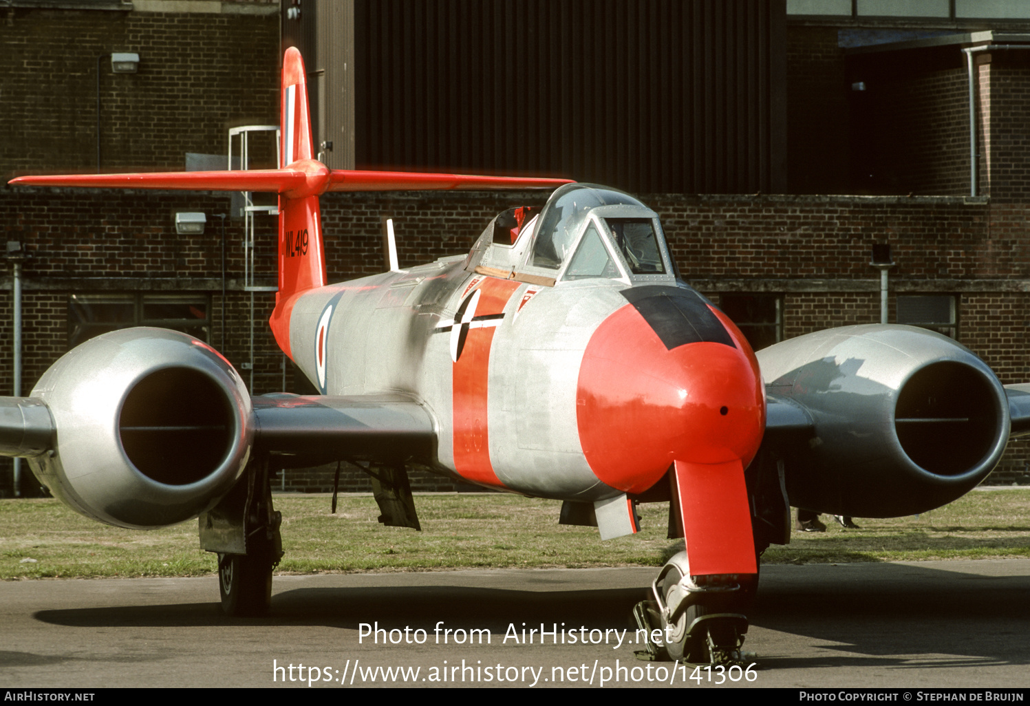 Aircraft Photo of WL419 | Gloster Meteor T7 (Mod) | UK - Air Force | AirHistory.net #141306