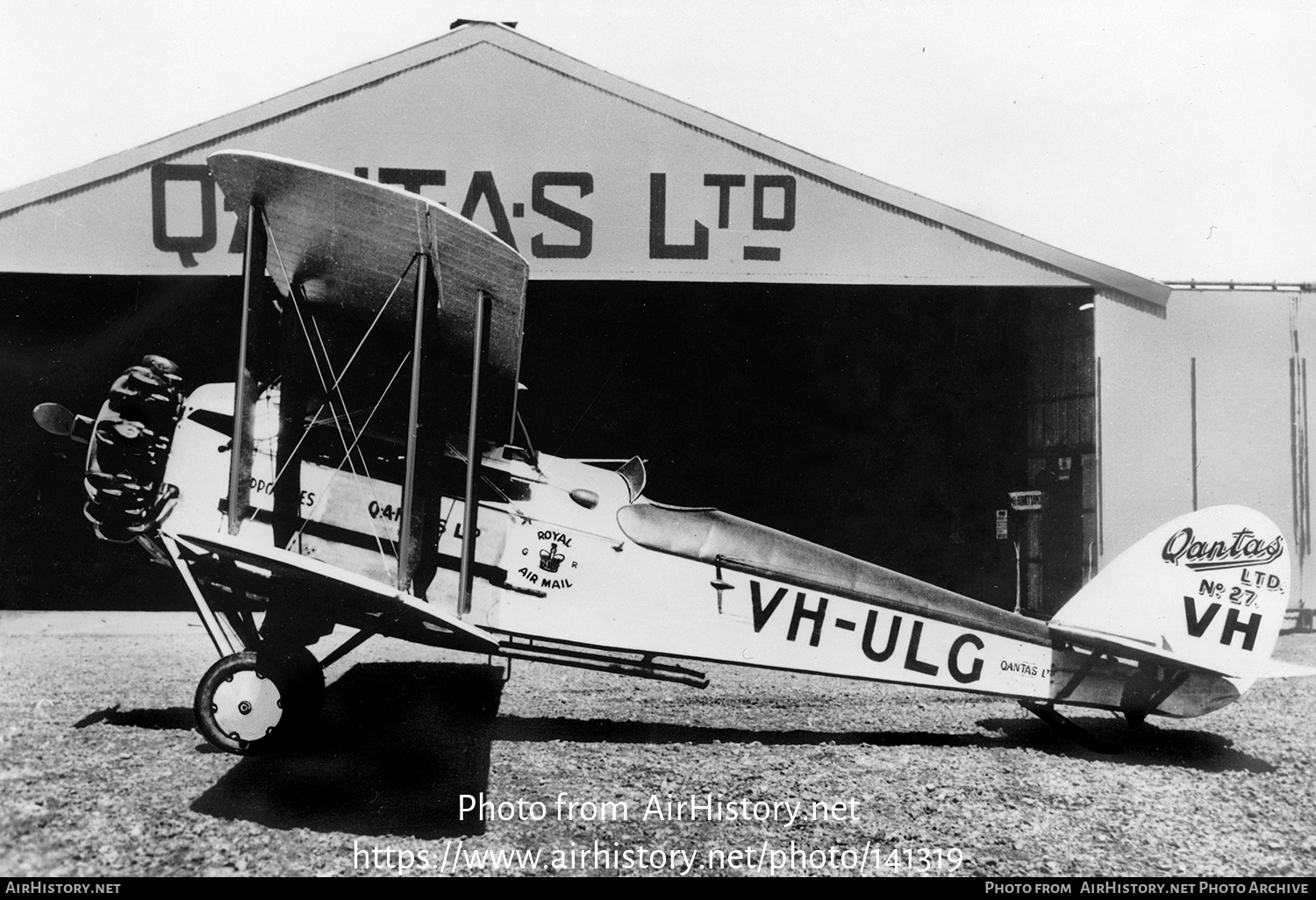 Aircraft Photo of VH-ULG | de Havilland D.H. 50J | Queensland and Northern Territory Aerial Services | AirHistory.net #141319