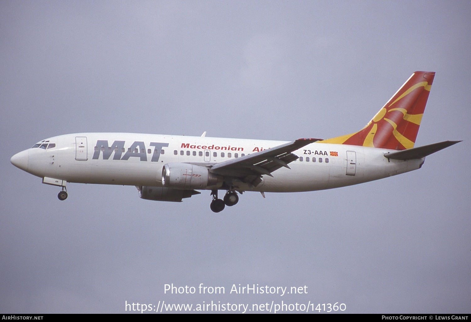 Aircraft Photo Of Z3 Aaa Boeing 737 3h9 Mat Macedonian