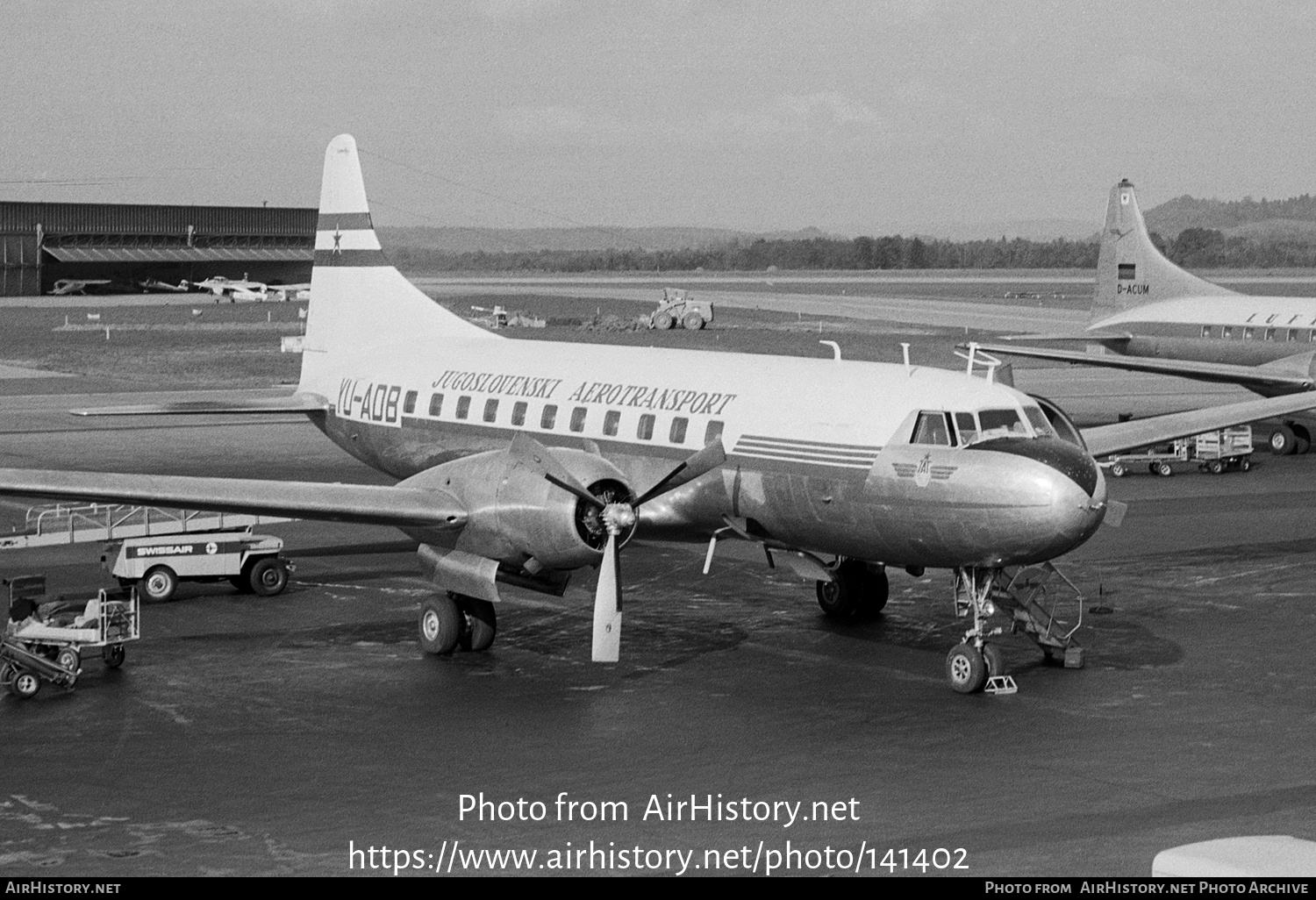 Aircraft Photo of YU-ADB | Convair 340-58 | Jugoslovenski Aerotransport - JAT | AirHistory.net #141402