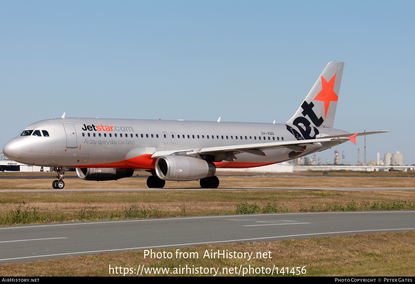 Aircraft Photo of VH-VQQ | Airbus A320-232 | Jetstar Airways | AirHistory.net #141456