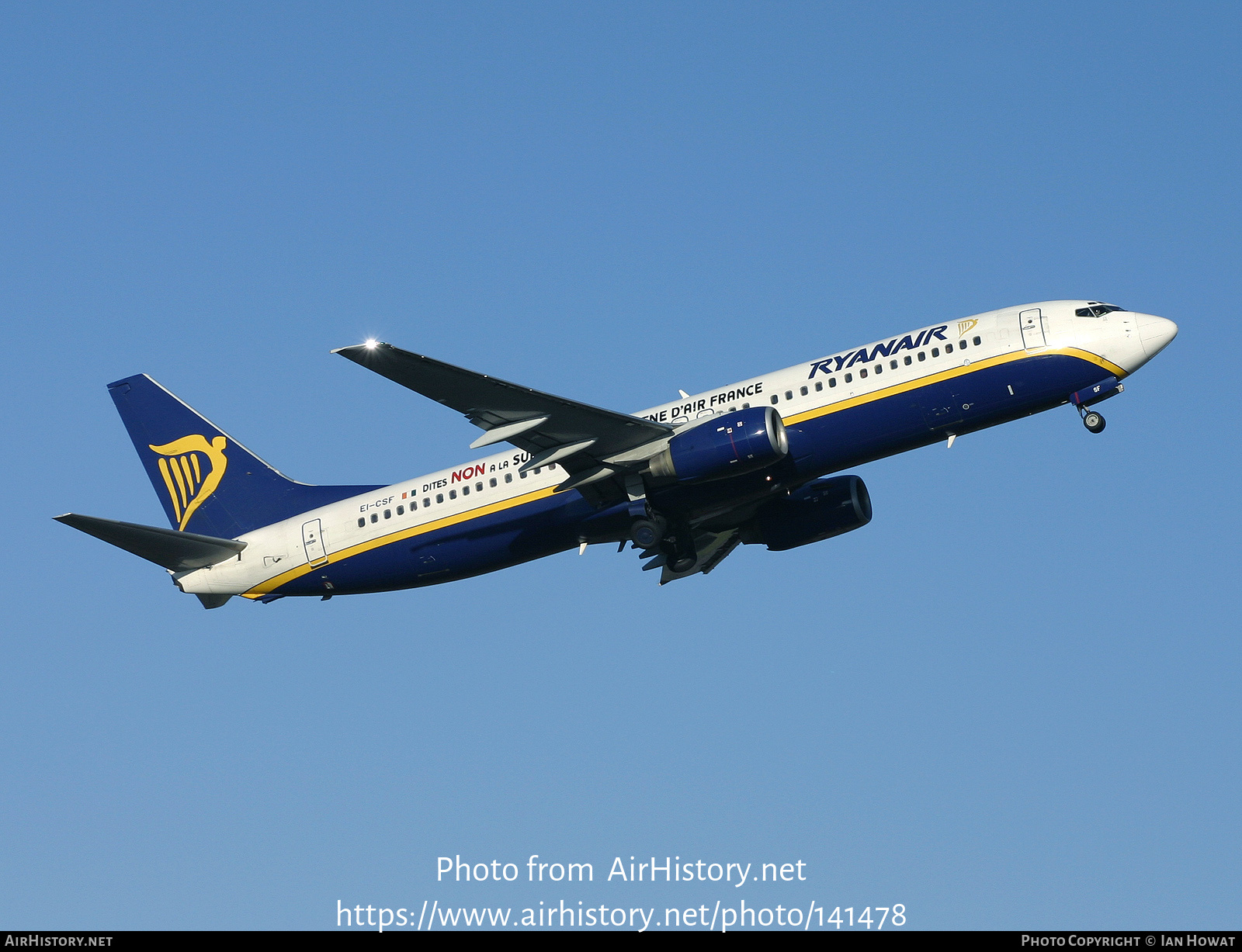 Aircraft Photo of EI-CSF | Boeing 737-8AS | Ryanair | AirHistory.net #141478