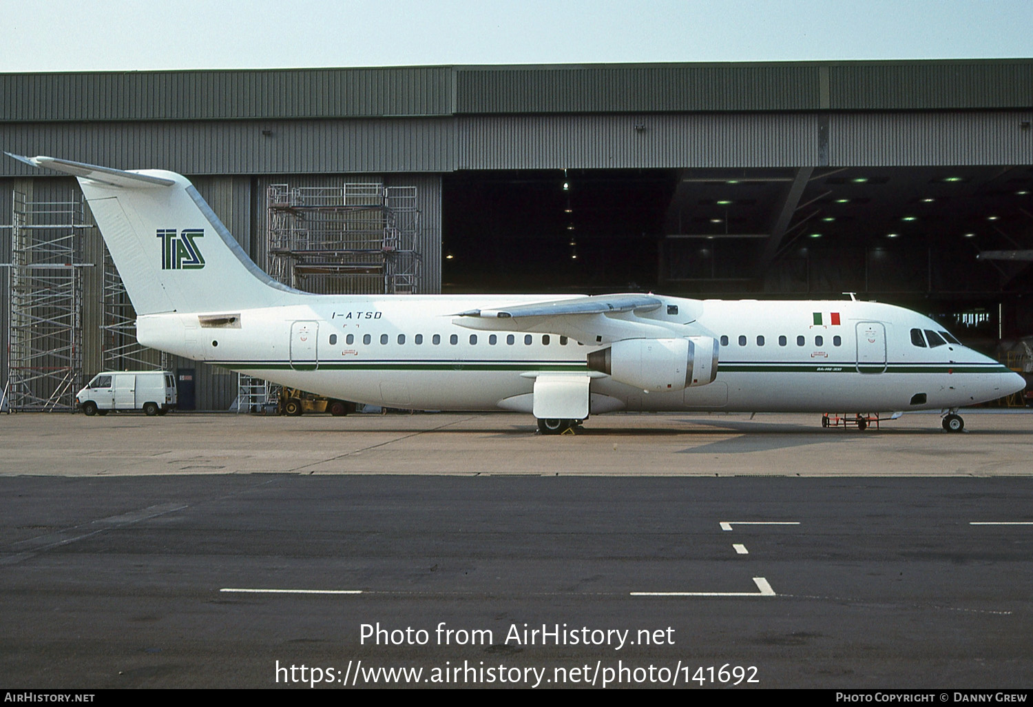 Aircraft Photo of I-ATSD | British Aerospace BAe-146-300 | TAS Airways - Trasporti Aerei Speciali | AirHistory.net #141692