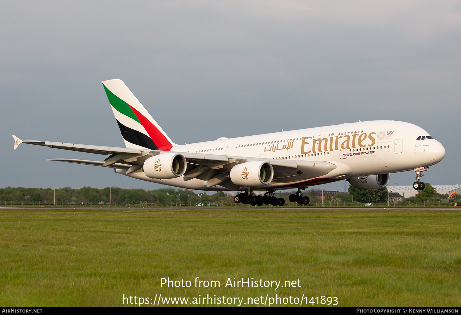 Aircraft Photo of A6-EUJ | Airbus A380-861 | Emirates | AirHistory.net #141893