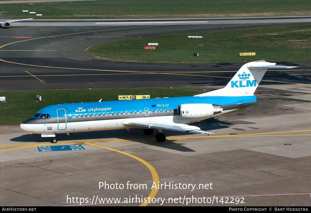 Aircraft Photo of PH-KZP | Fokker 70 (F28-0070) | KLM Cityhopper | AirHistory.net #142292