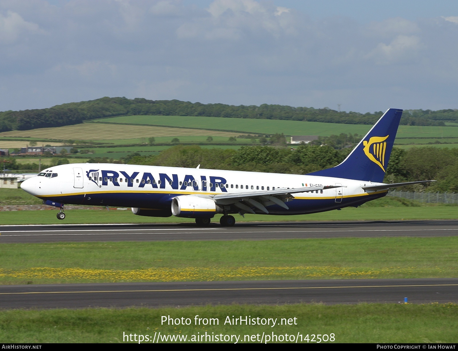 Aircraft Photo of EI-CSD | Boeing 737-8AS | Ryanair | AirHistory.net #142508