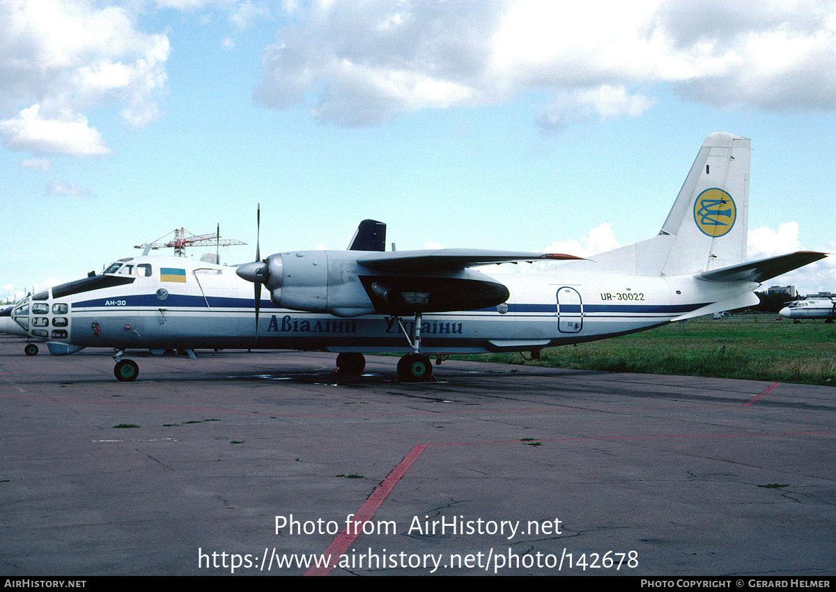 Aircraft Photo of UR-30022 | Antonov An-30 | Air Ukraine | AirHistory.net #142678