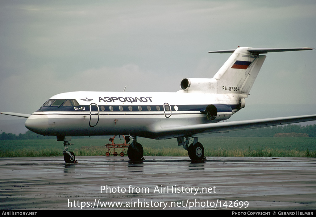 Aircraft Photo of RA-87364 | Yakovlev Yak-40 | Aeroflot | AirHistory.net #142699