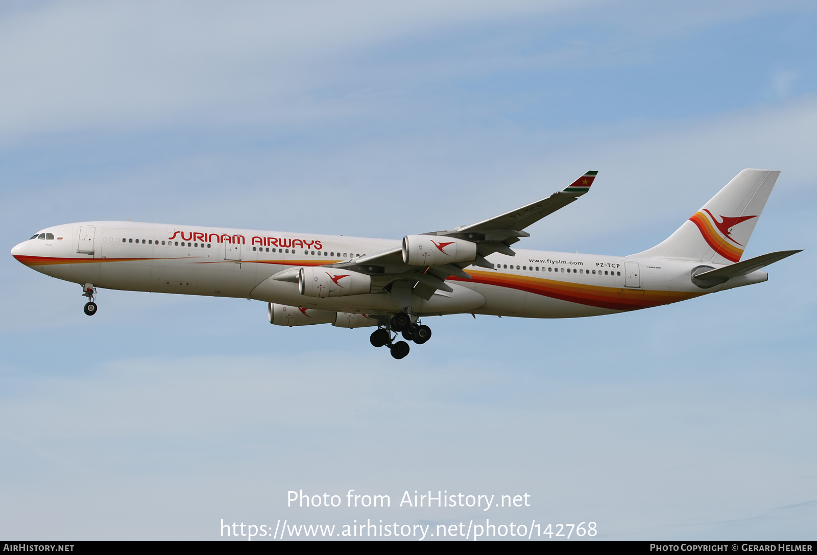 Aircraft Photo of PZ-TCP | Airbus A340-311 | Surinam Airways | AirHistory.net #142768