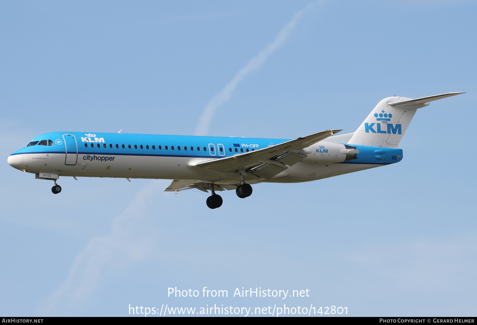 Aircraft Photo of PH-OFP | Fokker 100 (F28-0100) | KLM Cityhopper | AirHistory.net #142801