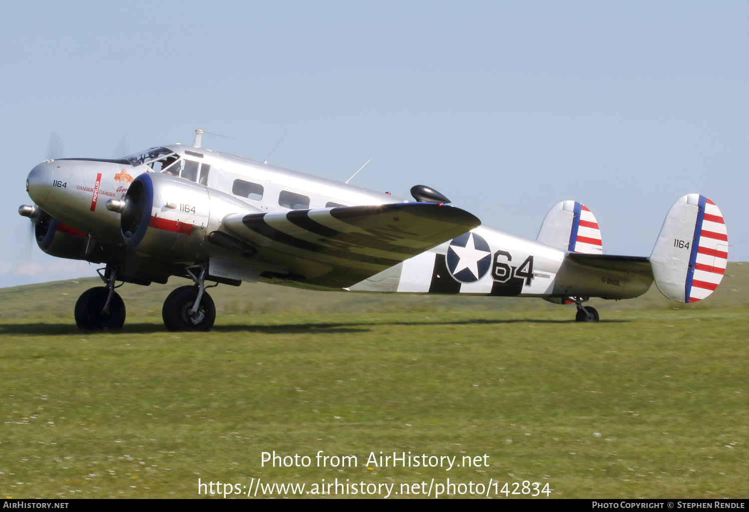 Aircraft Photo of G-BKGL / 1164 | Beech Expeditor 3TM | USA - Army | AirHistory.net #142834