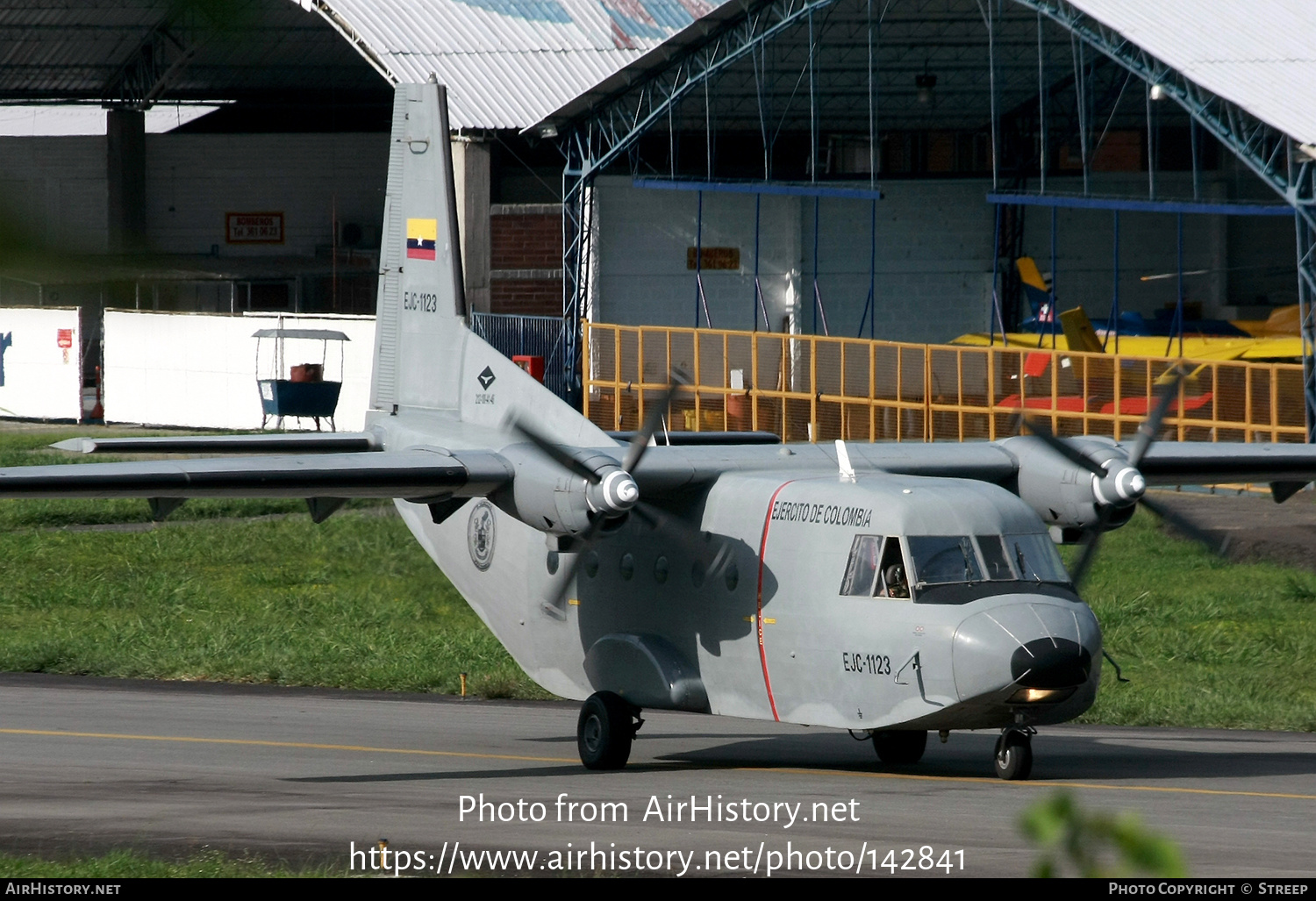 Aircraft Photo of EJC-1123 | CASA C-212-100 Aviocar | Colombia - Army | AirHistory.net #142841