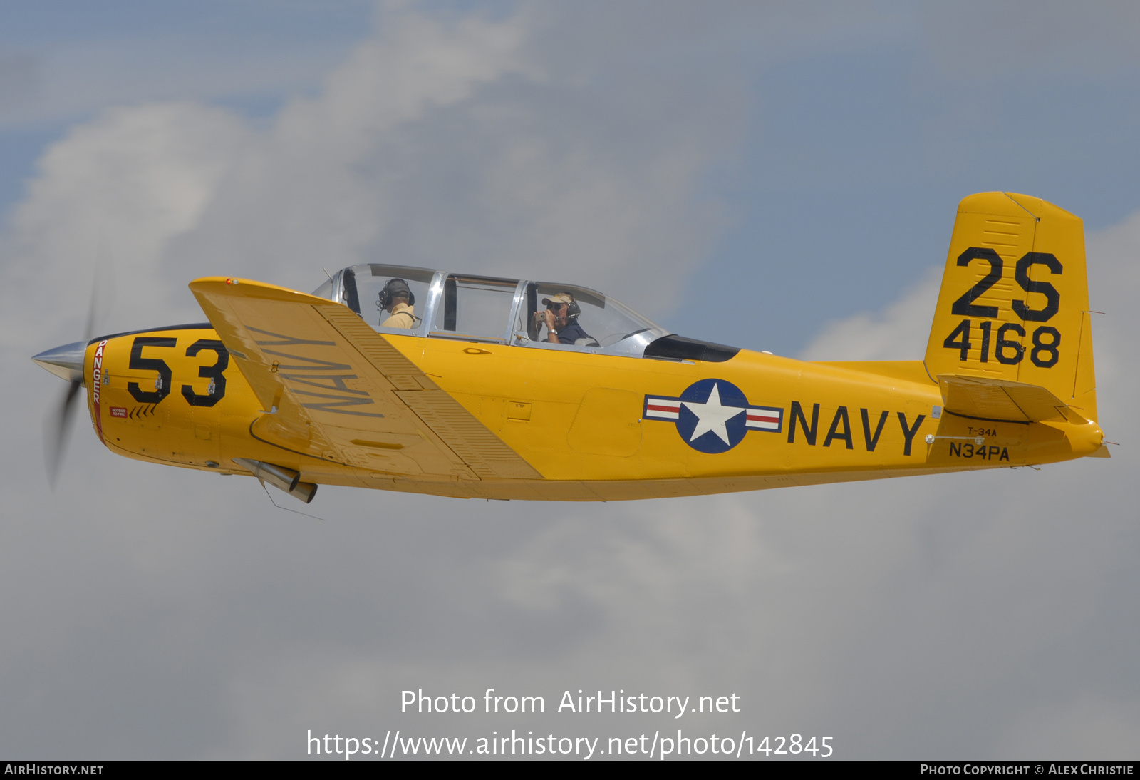 Aircraft Photo of N34PA / 4168 | Beech T-34A Mentor | USA - Navy | AirHistory.net #142845