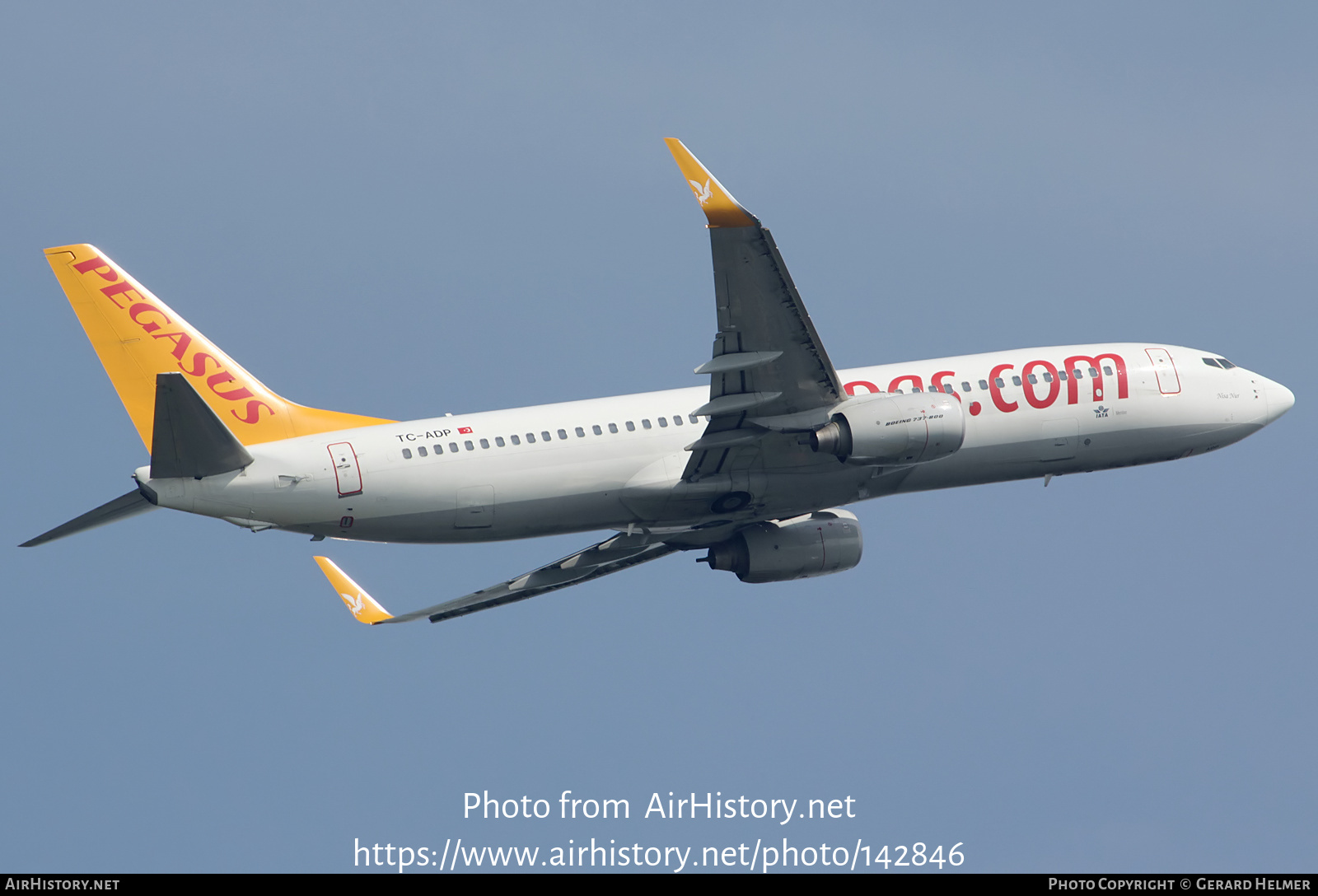 Aircraft Photo of TC-ADP | Boeing 737-82R | Pegasus Airlines | AirHistory.net #142846