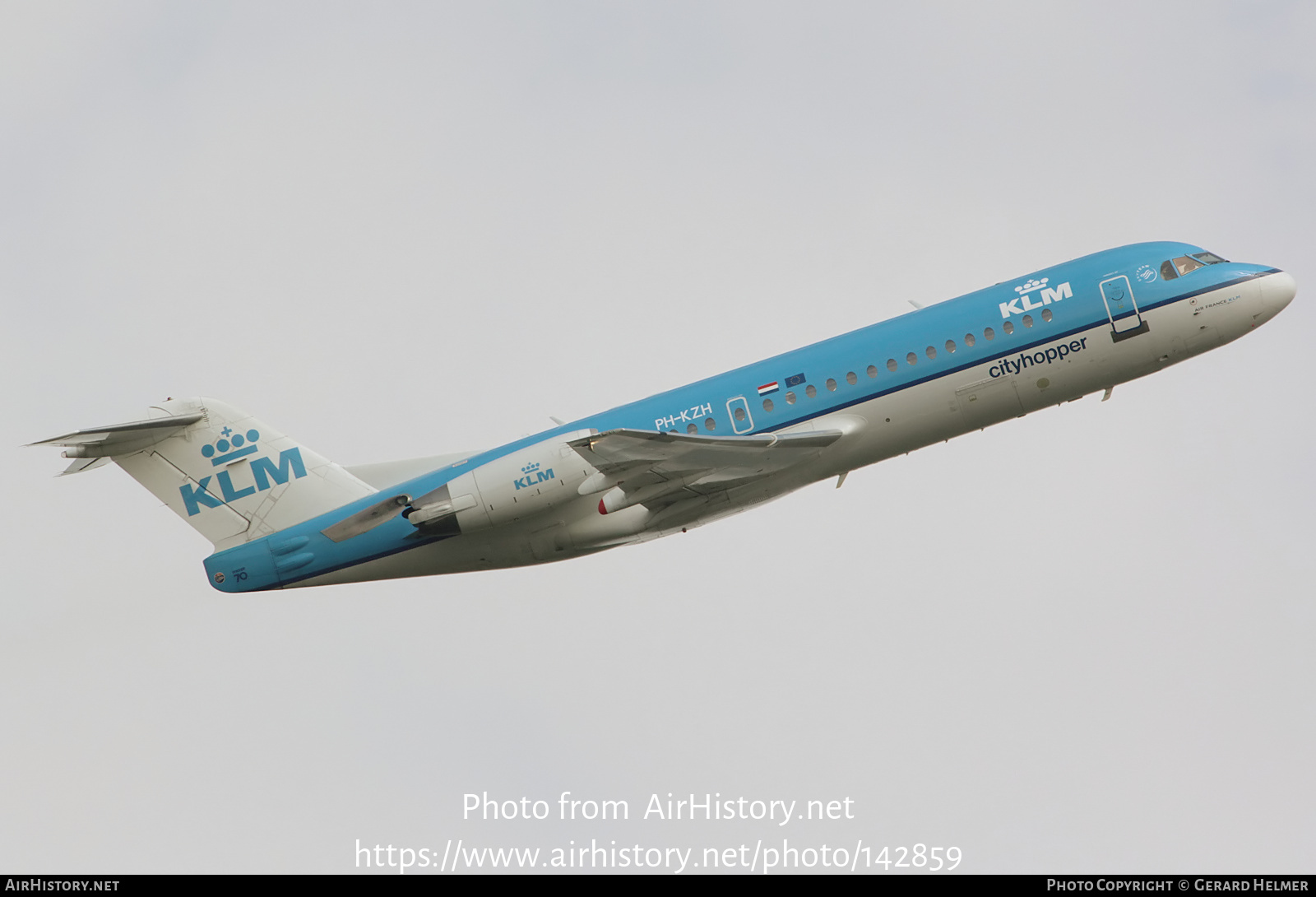 Aircraft Photo of PH-KZH | Fokker 70 (F28-0070) | KLM Cityhopper | AirHistory.net #142859