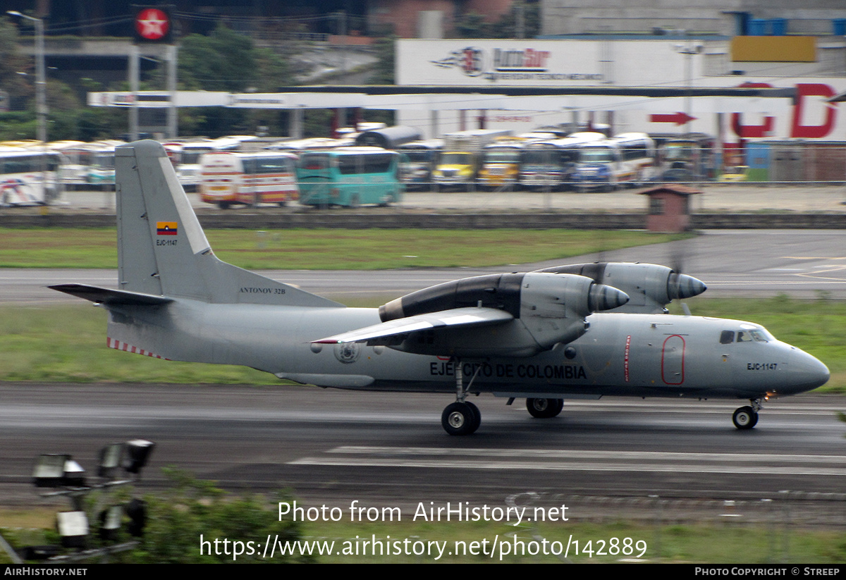 Aircraft Photo of EJC-1147 | Antonov An-32B | Colombia - Army | AirHistory.net #142889