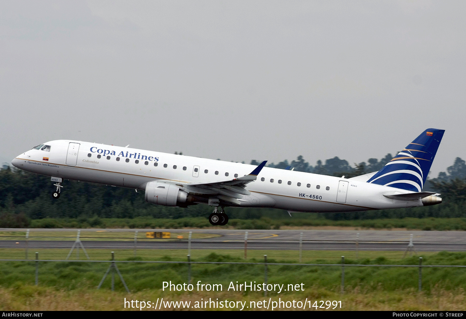 Aircraft Photo of HK-4560 | Embraer 190LR (ERJ-190-100LR) | Copa Airlines Colombia | AirHistory.net #142991