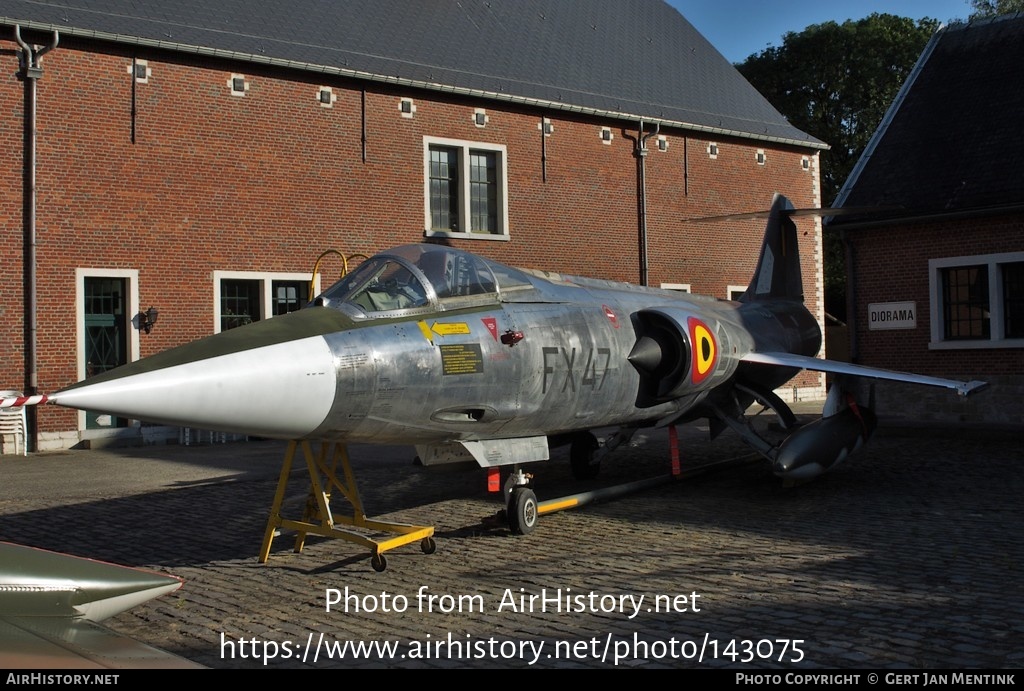 Aircraft Photo of FX47 | Lockheed F-104G Starfighter | Belgium - Air Force | AirHistory.net #143075