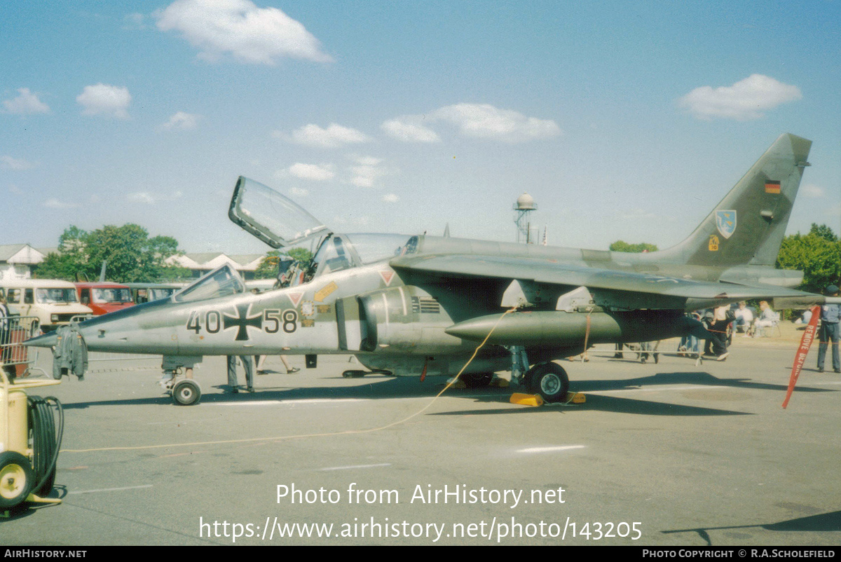 Aircraft Photo of 4058 | Dassault-Dornier Alpha Jet A | Germany - Air Force | AirHistory.net #143205