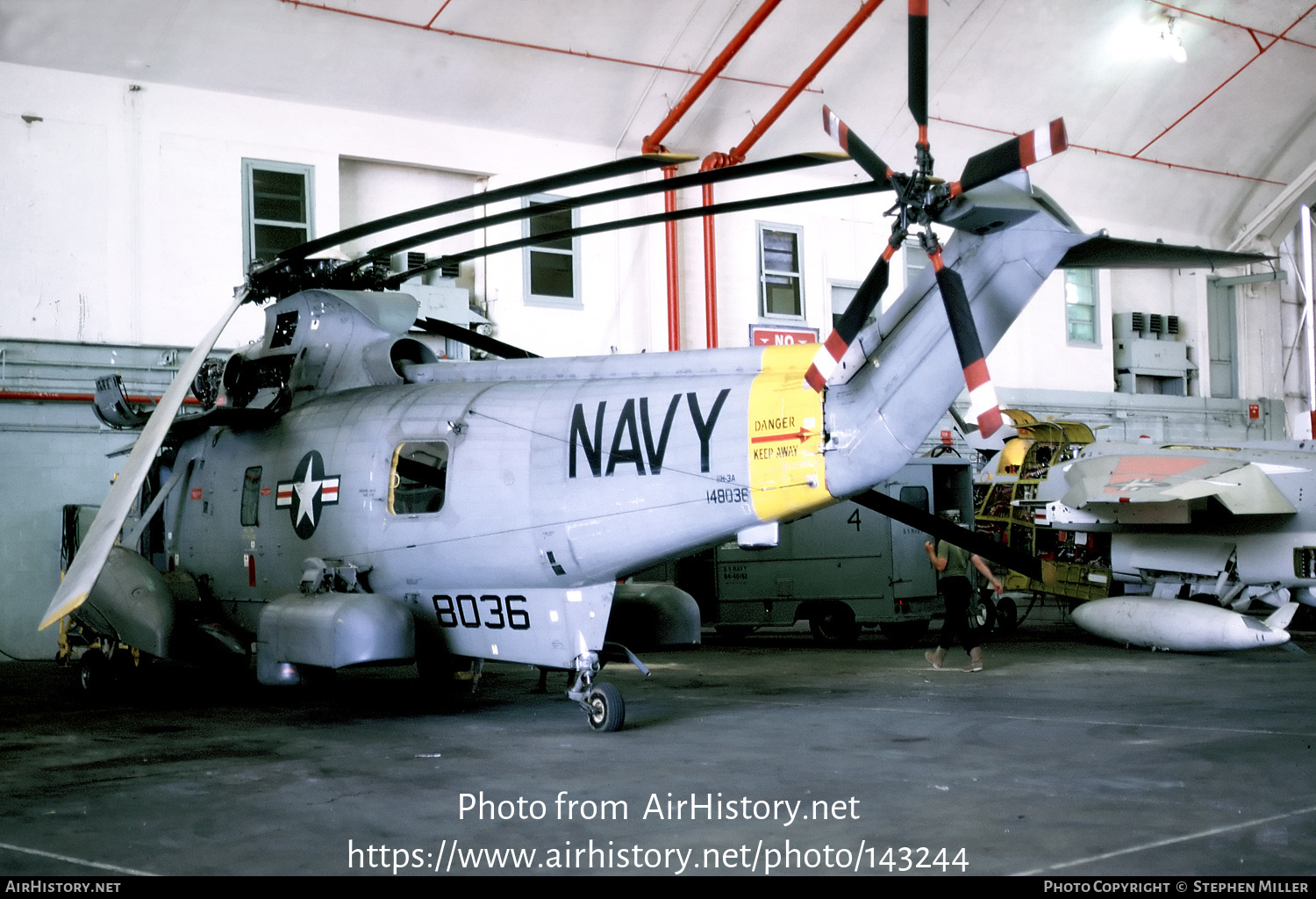 Aircraft Photo of 148036 / 8036 | Sikorsky HH-3A Sea King (S-61B) | USA - Navy | AirHistory.net #143244