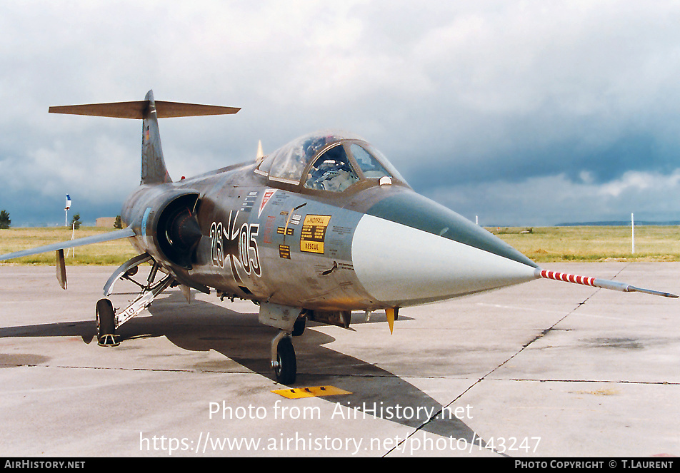 Aircraft Photo of 2605 | Lockheed F-104G Starfighter | Germany - Air Force | AirHistory.net #143247