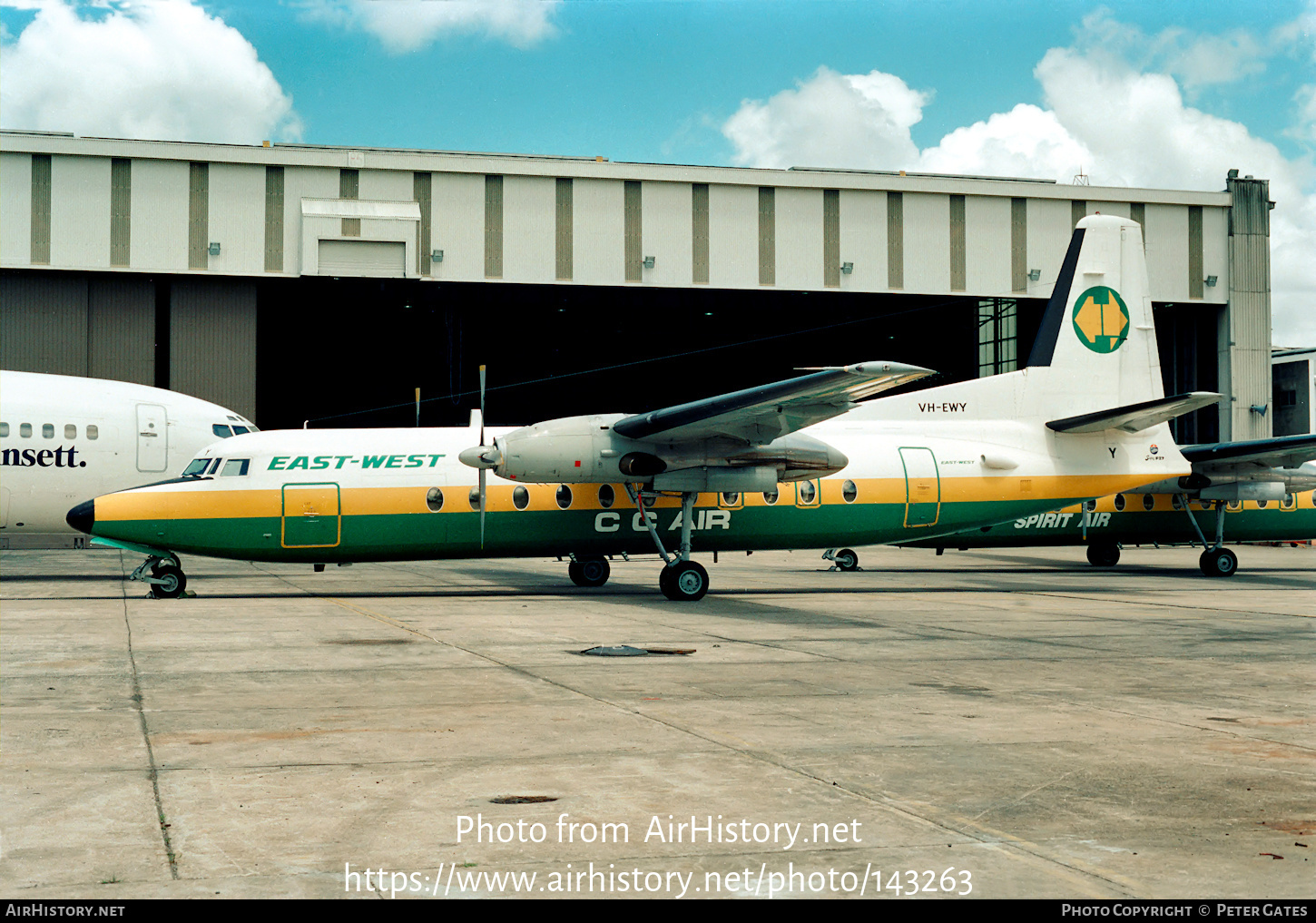 Aircraft Photo of VH-EWY | Fokker F27-500F Friendship | East-West Airlines | AirHistory.net #143263