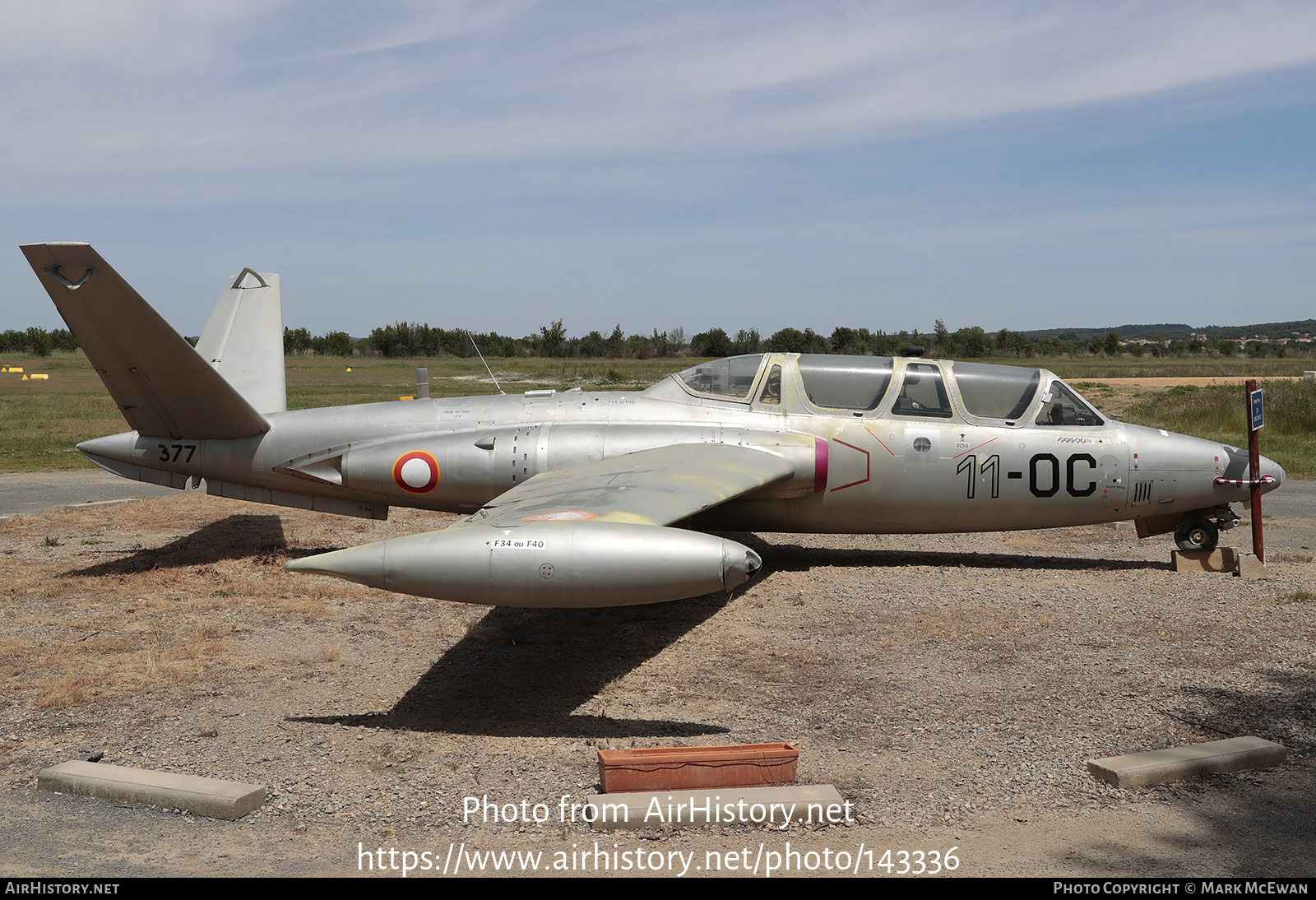 Aircraft Photo of 377 | Fouga CM-170R Magister | France - Air Force | AirHistory.net #143336